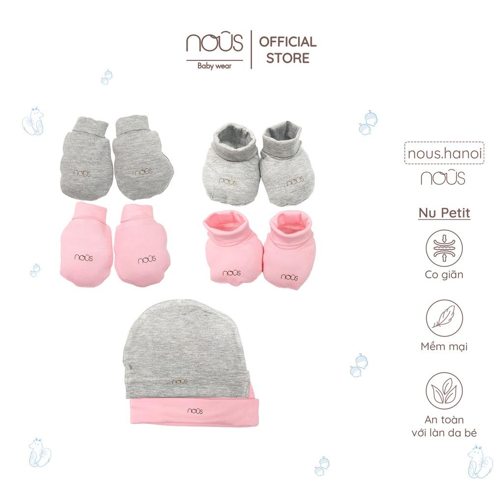 Phụ Kiện Cho Bé Sơ Sinh - Bao Tay Nous - Bao Chân Nous - Mũ Nous (Size Sơ sinh Newborn)