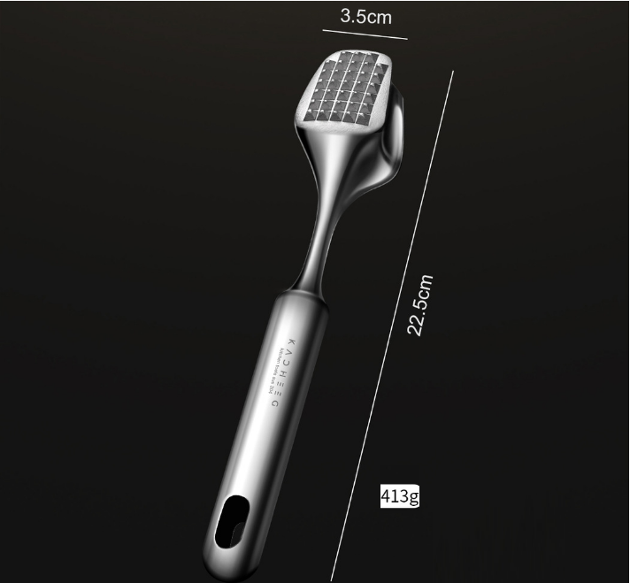 Búa dần, đập thịt inox 304 cao cấp Kacheeg Đức 2 đầu đa năng, đập gia vị cá mực khô