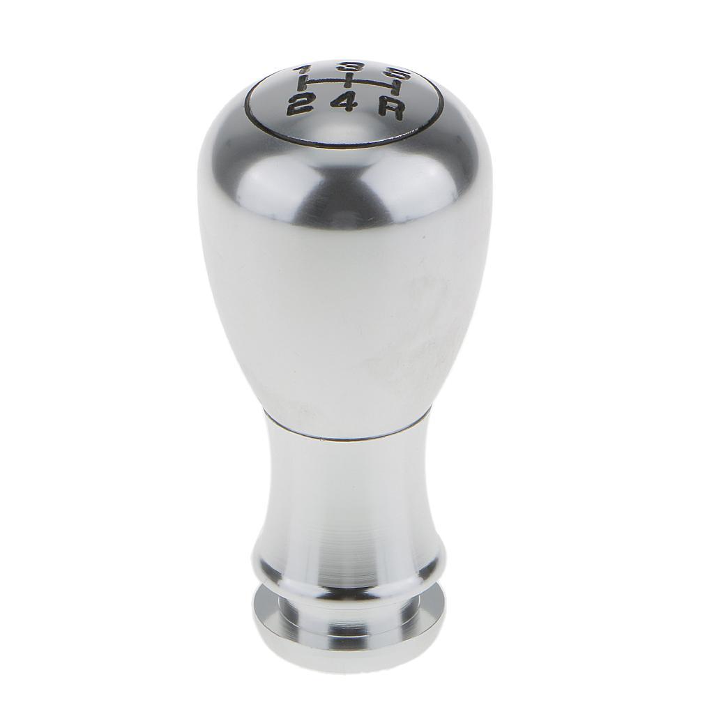 5 Speed Universal Manual Car Stick Gear Shift Knob Lever Silver