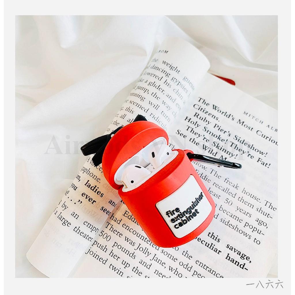 Bao Case Ốp dành cho Airpods 1/2 bình chữa cháy siêu cool silicon cao cấp