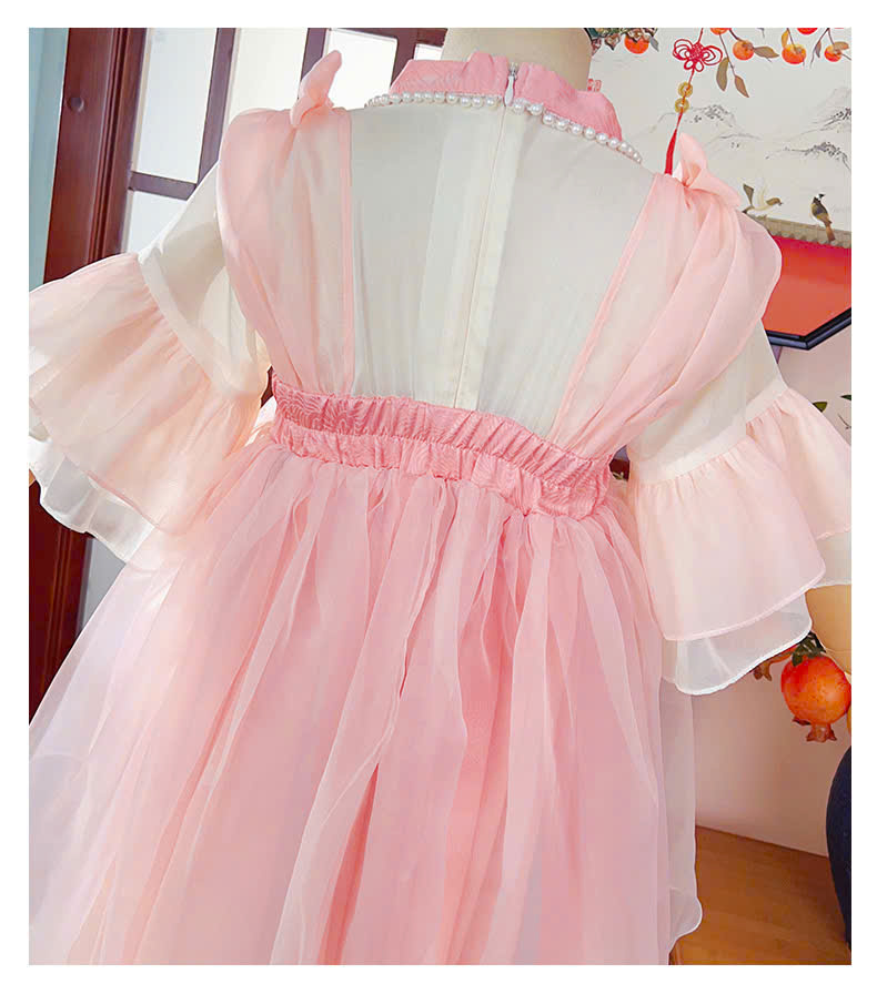 Đầm váy công chúa cổ trang hanfu hán phục cho bé gái diện lễ tết trung thu biểu diễn múa 100-170 hàng Quảng Châu