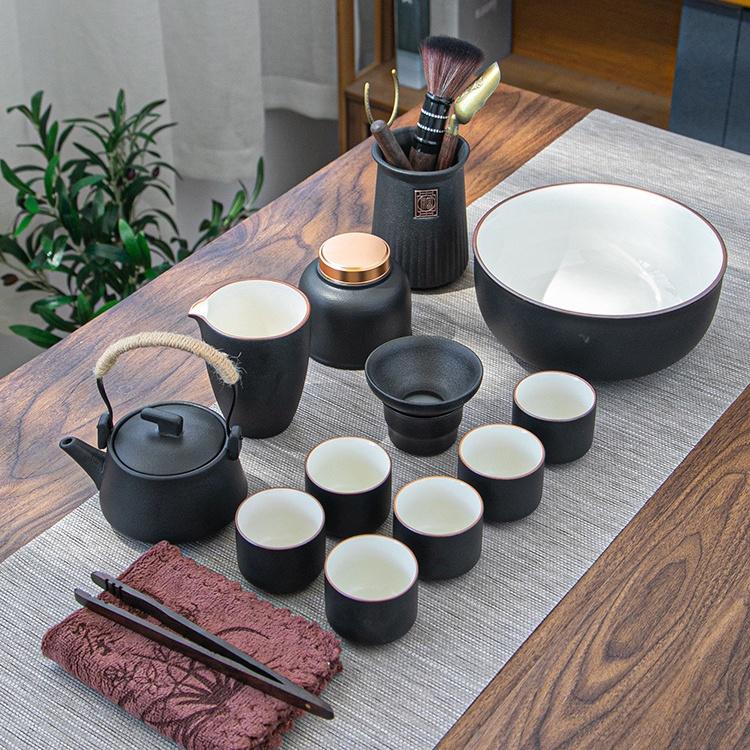 Bộ ấm chén uống trà cao cấp, Hộp và túi đựng sang trọng