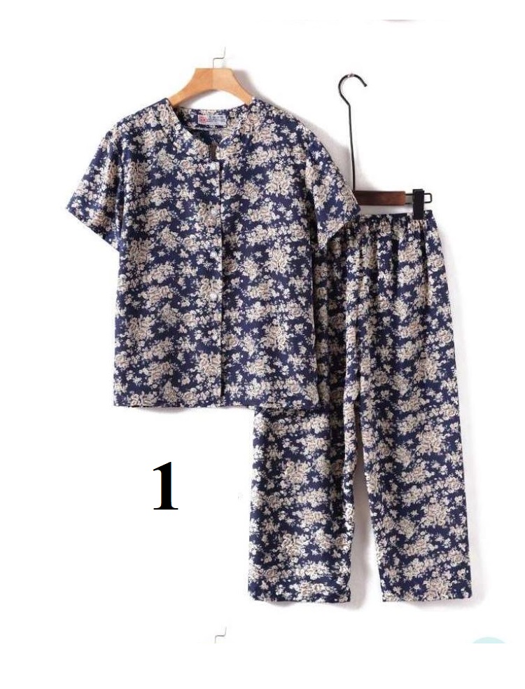Bộ đồ mặc nhà cho người già_hoa nhi