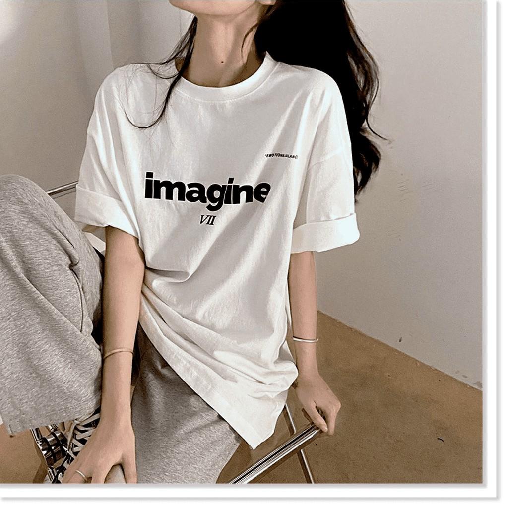 Áo Thun Nam Nữ Imagine VII Unisex - Kiểu áo phông form rộng tay lỡ Ulzzang AQA1807 32 aomifashion