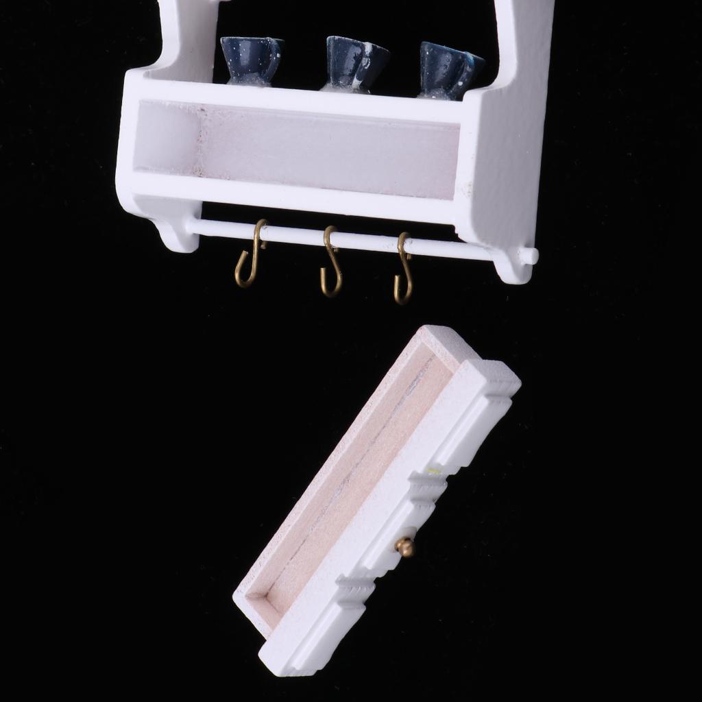DOLLHOUSE MINIATURE KITCHEN WALL CABINET FOR 1/12 SCALE DOLLHOUSE DECORATION