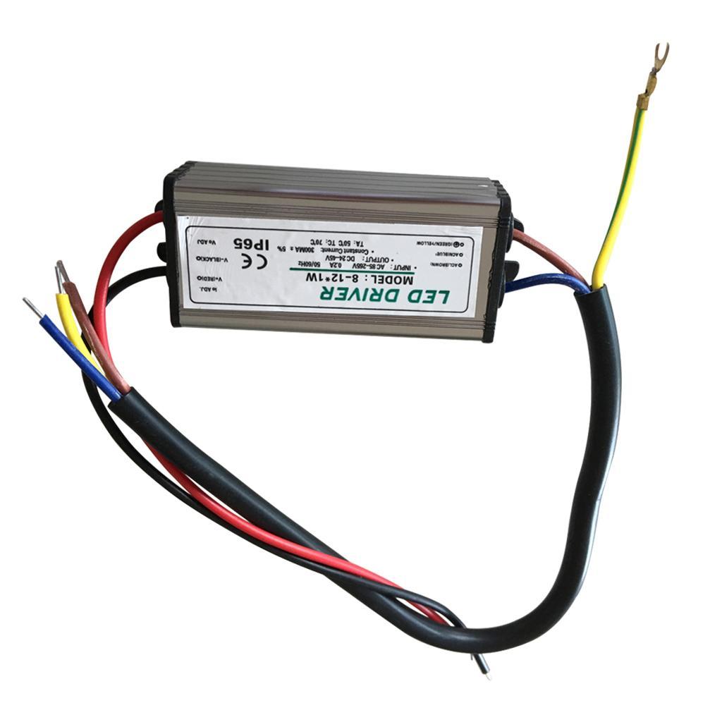 PF0.9 8-12*1W Lawn Lamp Ballast Light Drive Constant Pressure Switch DRIVER Power Supply Outdoor LED Transformer, IP67 Waterproof LED Power Supply