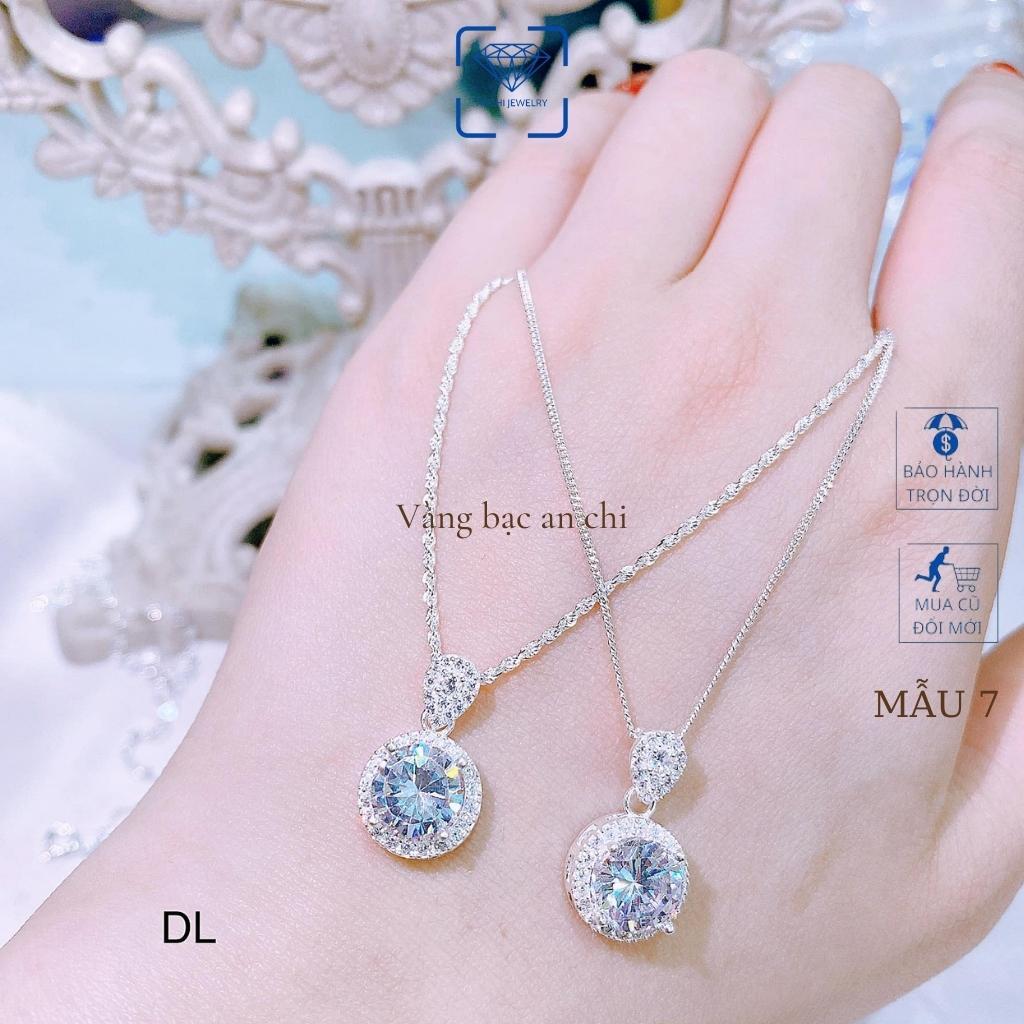 Dây chuyền/ Vòng cổ nữ bạc kèm mặt mẫu mới hottrend 2022, trang sức bạc Anchi jewelry