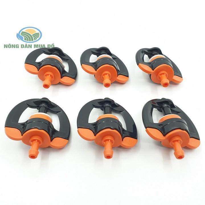 Bịch 100 Béc phun mưa T700 mini tưới gốc chống côn trùng đuôi gắn ống LDPE 5x7mm