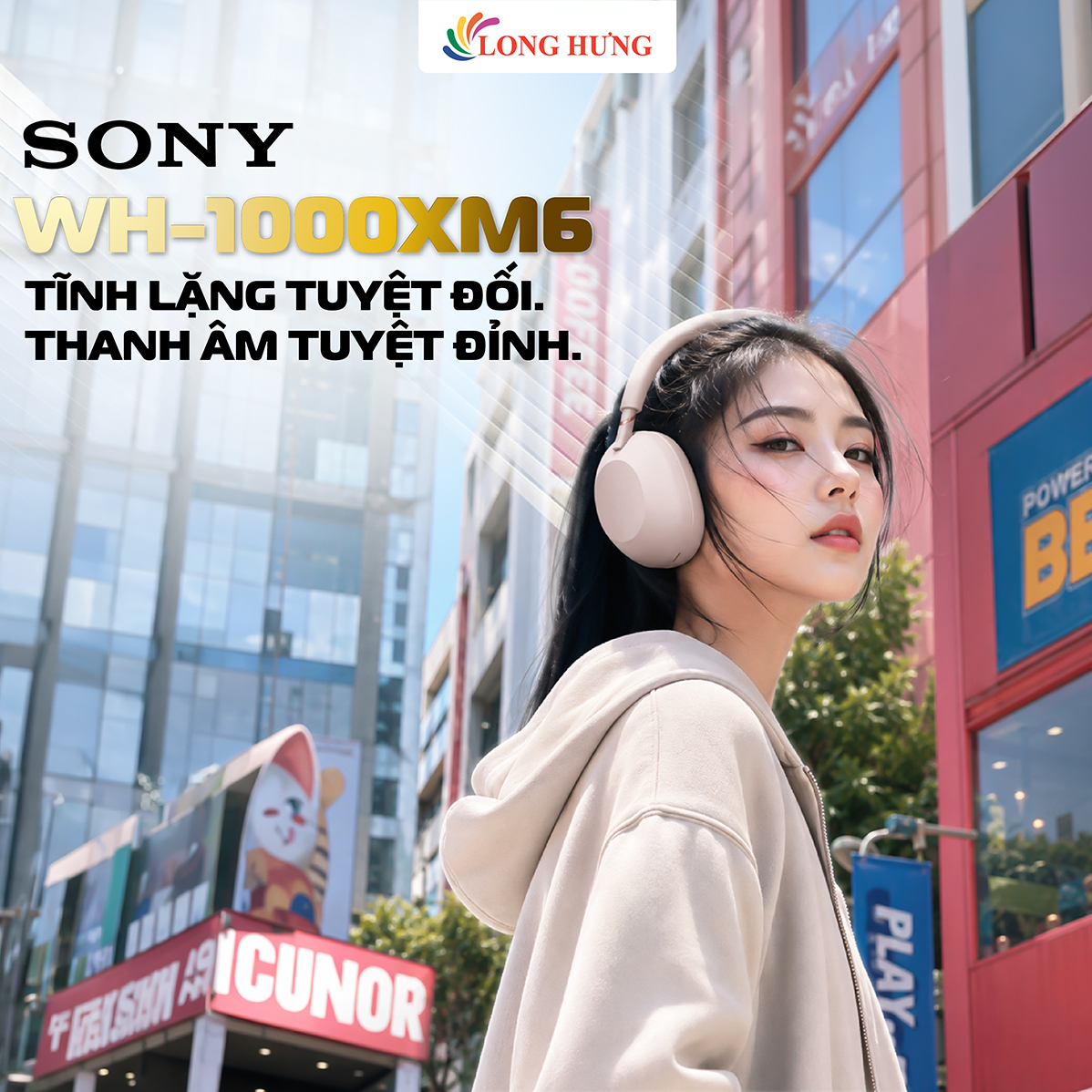Tai nghe chụp tai Bluetooth Sony WH-1000XM6 - Hàng chính hãng