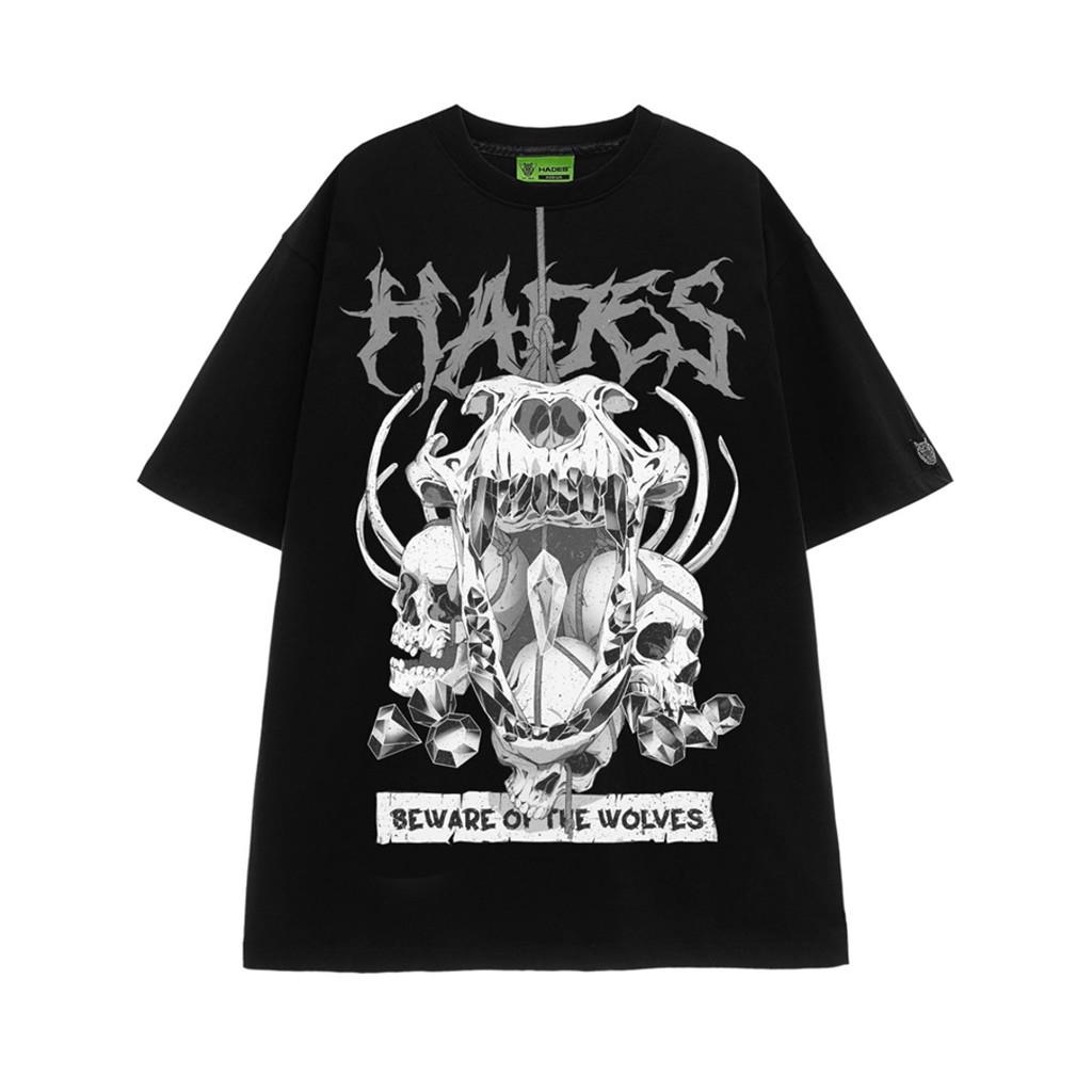 Áo thun HADES skull worlf tee nam nữ unisex - GIN STORE