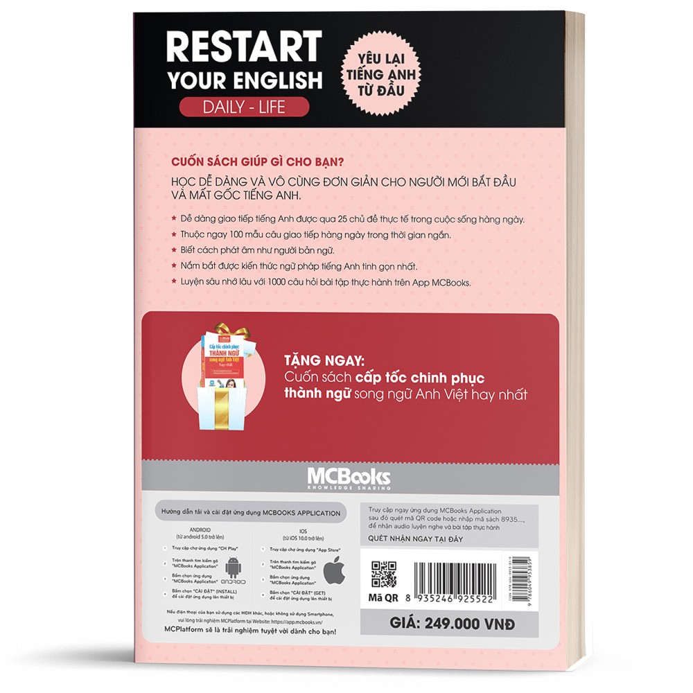 Restart Your English - Yêu Lại Tiếng Anh Từ Đầu - Học Kèm App Online