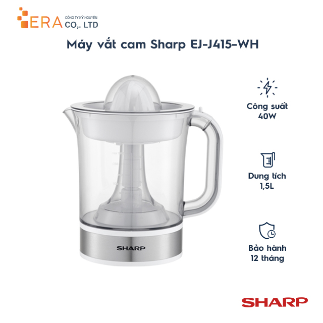 Máy Vắt Cam Sharp EJ-J415-WH - Hàng Chính Hãng