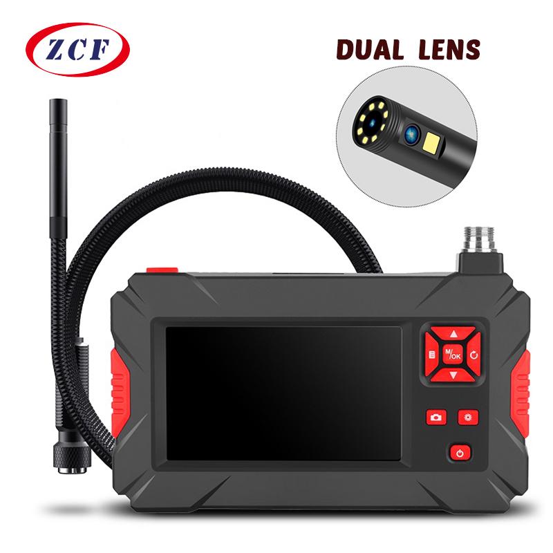 Ký kết kép ống kính nội soi công nghiệp 4,3 inch màn hình IPS KIỂM TRA KIỂM TRA BORESCOPE MÀN SẮC CAMPER IP68 không thấm nước 2600mah