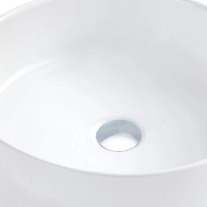 Chậu lavabo, chậu rửa mặt đặt bàn sứ trắng, hình tròn, độ bền cao, hàng nhập khẩu Moen BC9903-139