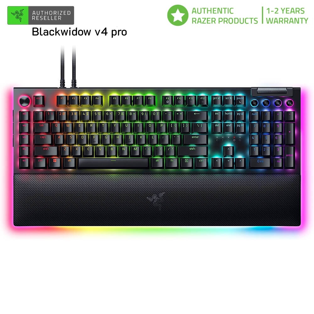 Bàn Phím Gaming Razer BlackWidow V4 Pro Fullsize | Cáp Type-C Tháo Rời | Razer Mechanical | ABS Double-Shot | LED RGB