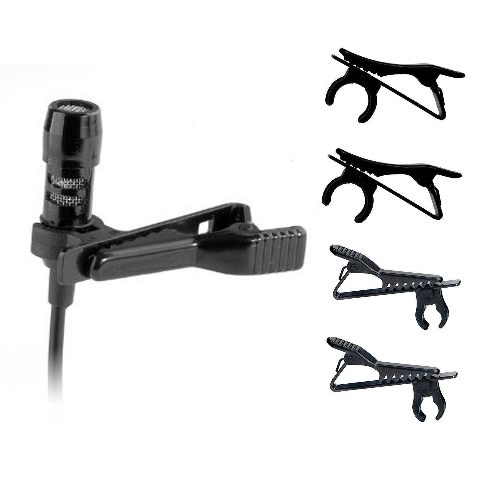4pcs Portable Universal Mic Clips Speech Lapel Collar Microphone Clip Clamp