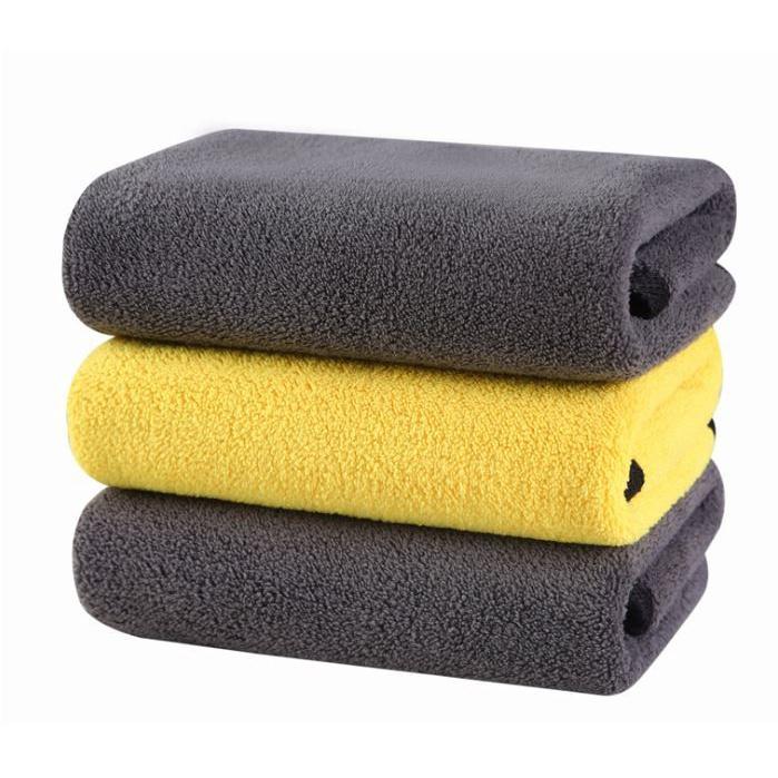 Combo 3 khăn lau xe sợi Microfiber siêu thấm hút Hộp 10 viên sủi rửa kính xe tiết kiệm cho xe hơi, ô tô, xe máy - Khăn 30x40 10 viên