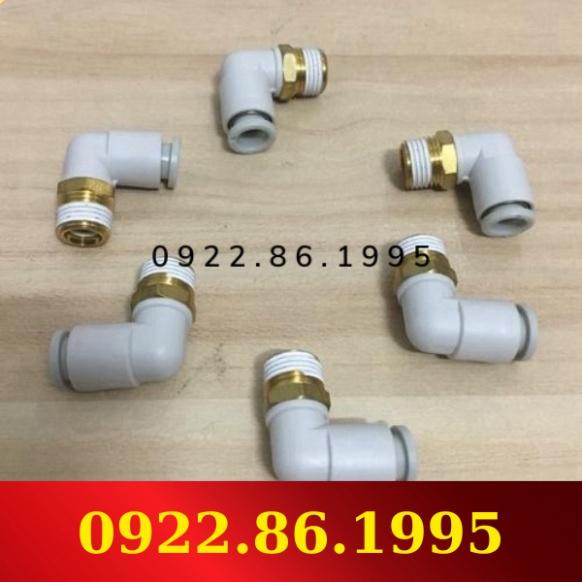 Khớp nối góc 90 độ đầu dây khí SMC KQ L mới