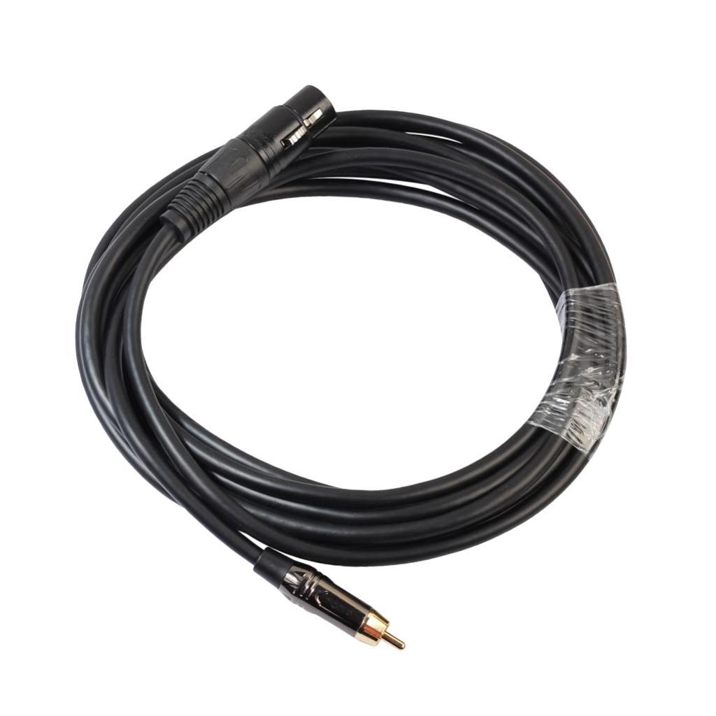 RCA Male to XLR Female Audio Cable Microphone Adapter Wire
