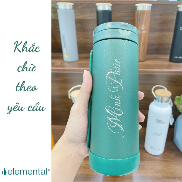 Bình giữ nhiệt Elemental, set quà Thảo Nguyên,quà tặng ý nghĩa dành tặng người thương