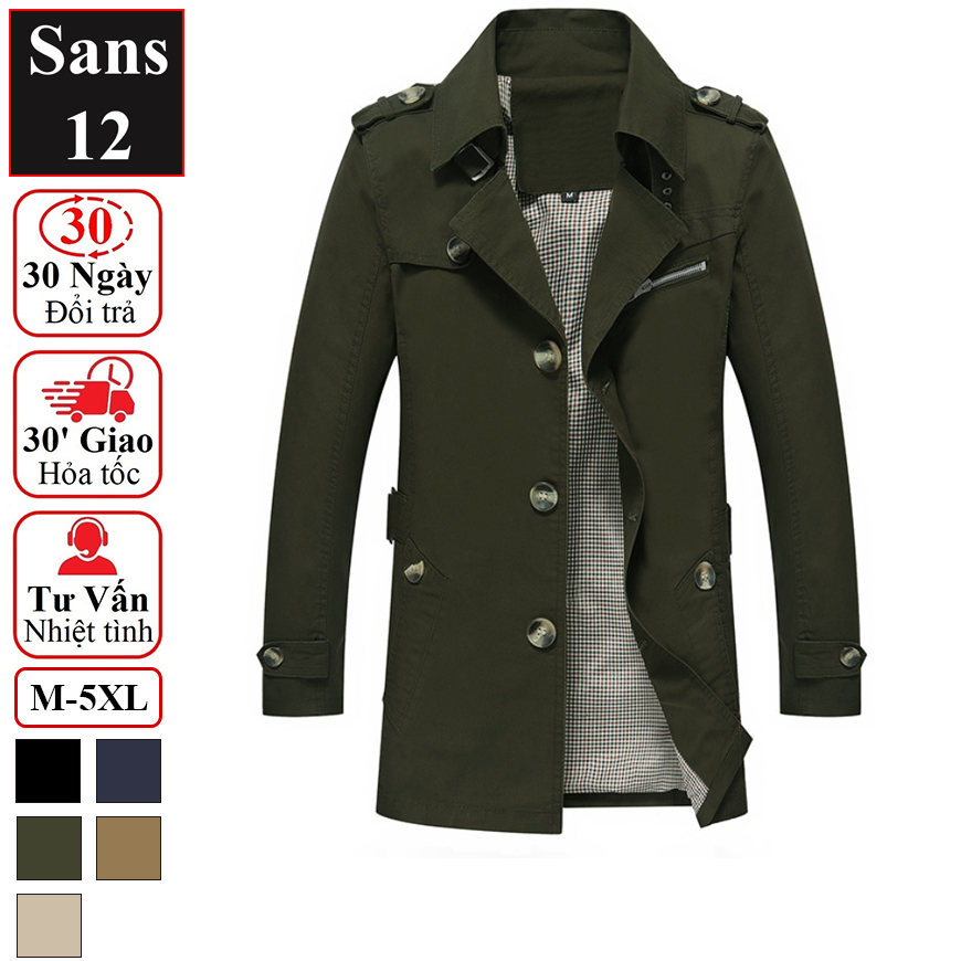 Áo khoác kaki nam hàn quốc manto Sans12 măng tô dáng ngắn khaki blazer bigsize to 3xl 4xl 5xl cỡ đại 80kg 90kg 100kg