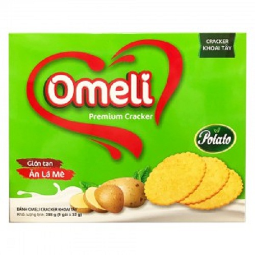 Bánh Omely Cracker Khai Tây 288gr