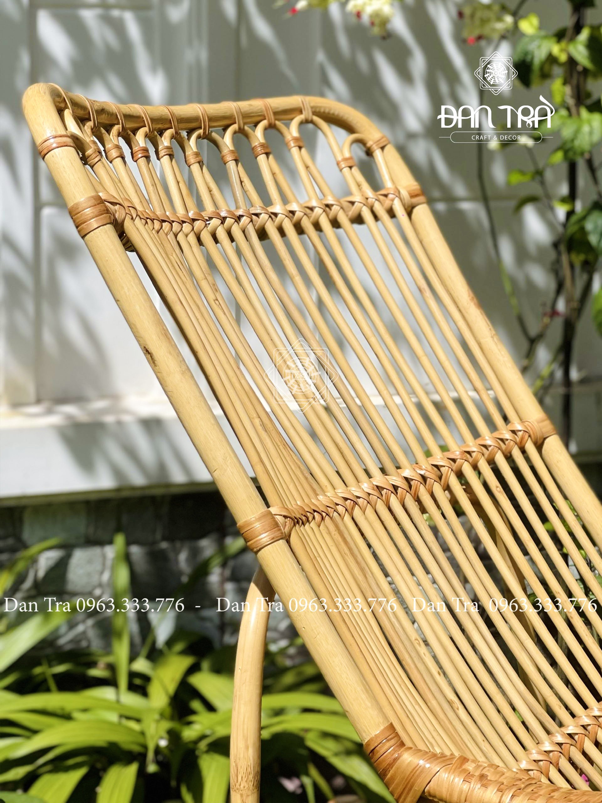 Ghế Mây Bập Bênh Thư Giãn ĐAN TRÀ, Ghế Bập Bênh Mây Tay Đan, Ghế Mây Cho Người Già, Bàn Ghế Mây Tre ĐAN TRÀ