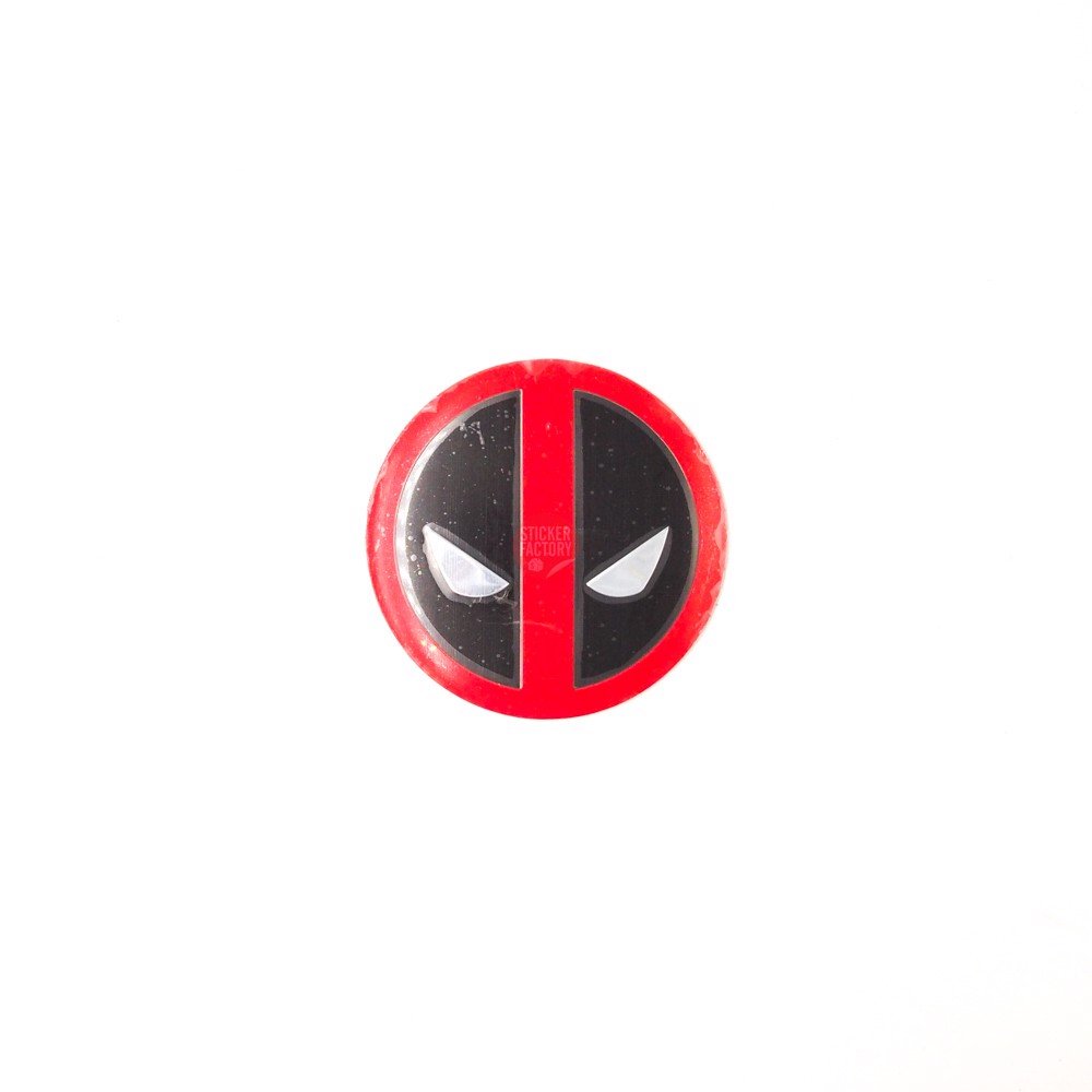 Sticker metal dán mâm xe hơi tròn 5.5cm - Deadpool miếng lẻ