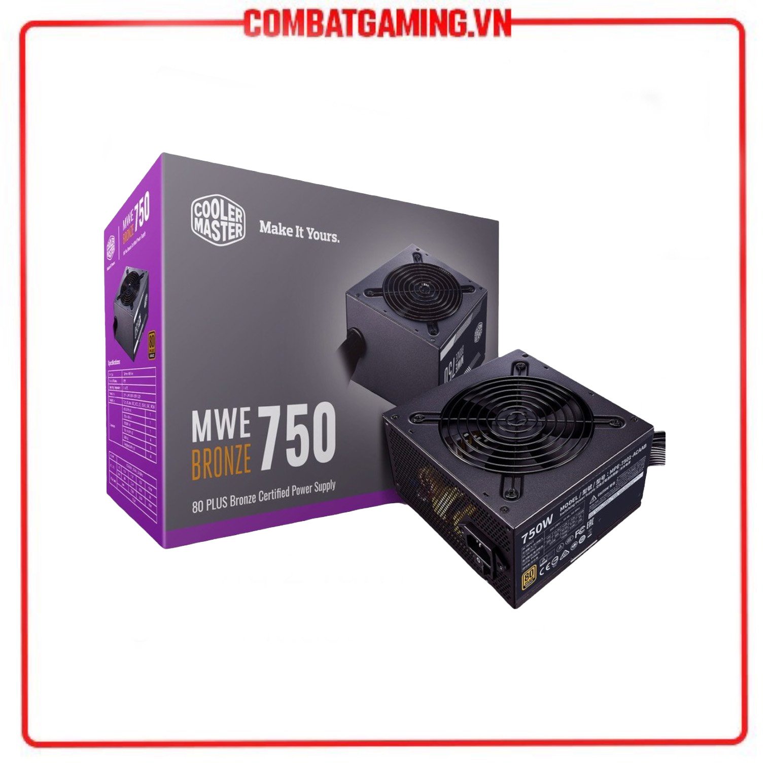 Nguồn Cooler Master MWE 750 Bronze V2 Full Range - Hàng Chính Hãng
