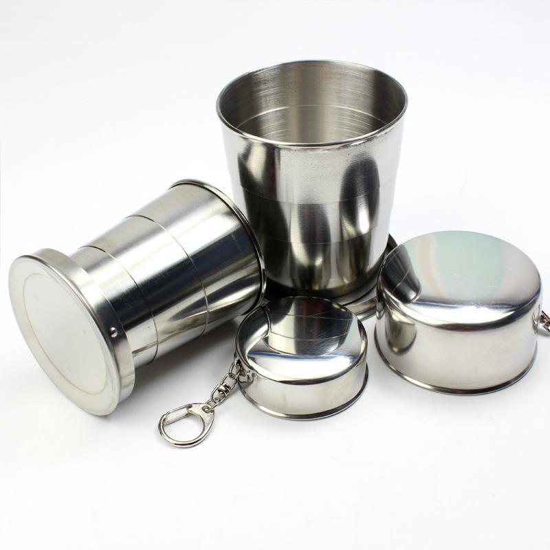 Ly inox, Cốc cá nhân xếp gọn thông minh 3 cỡ
