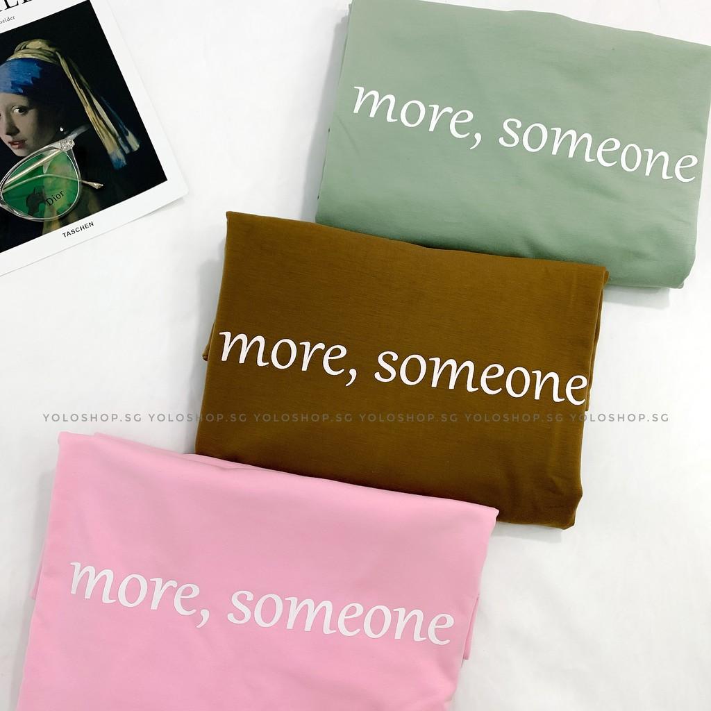 Áo Thun Tay Dài Unisex MORE SOMEONE Thu Đông