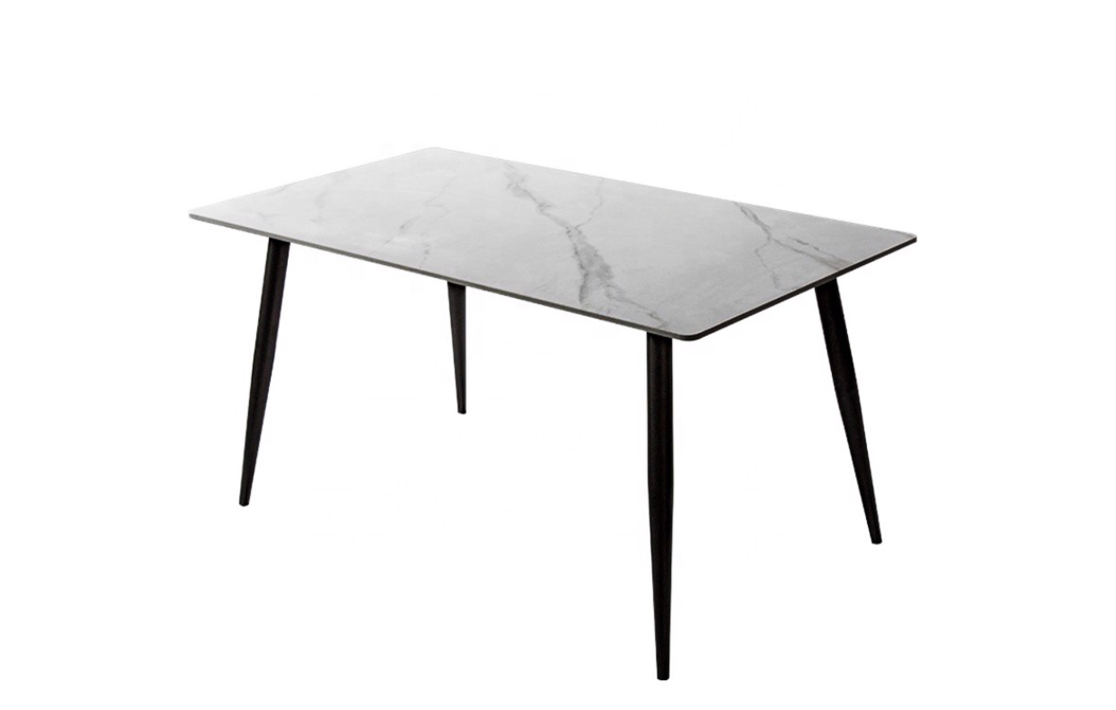 Bàn ăn mặt đá ceramic Tundo giá rẻ kích thước 1m4 x 80 x 75cm
