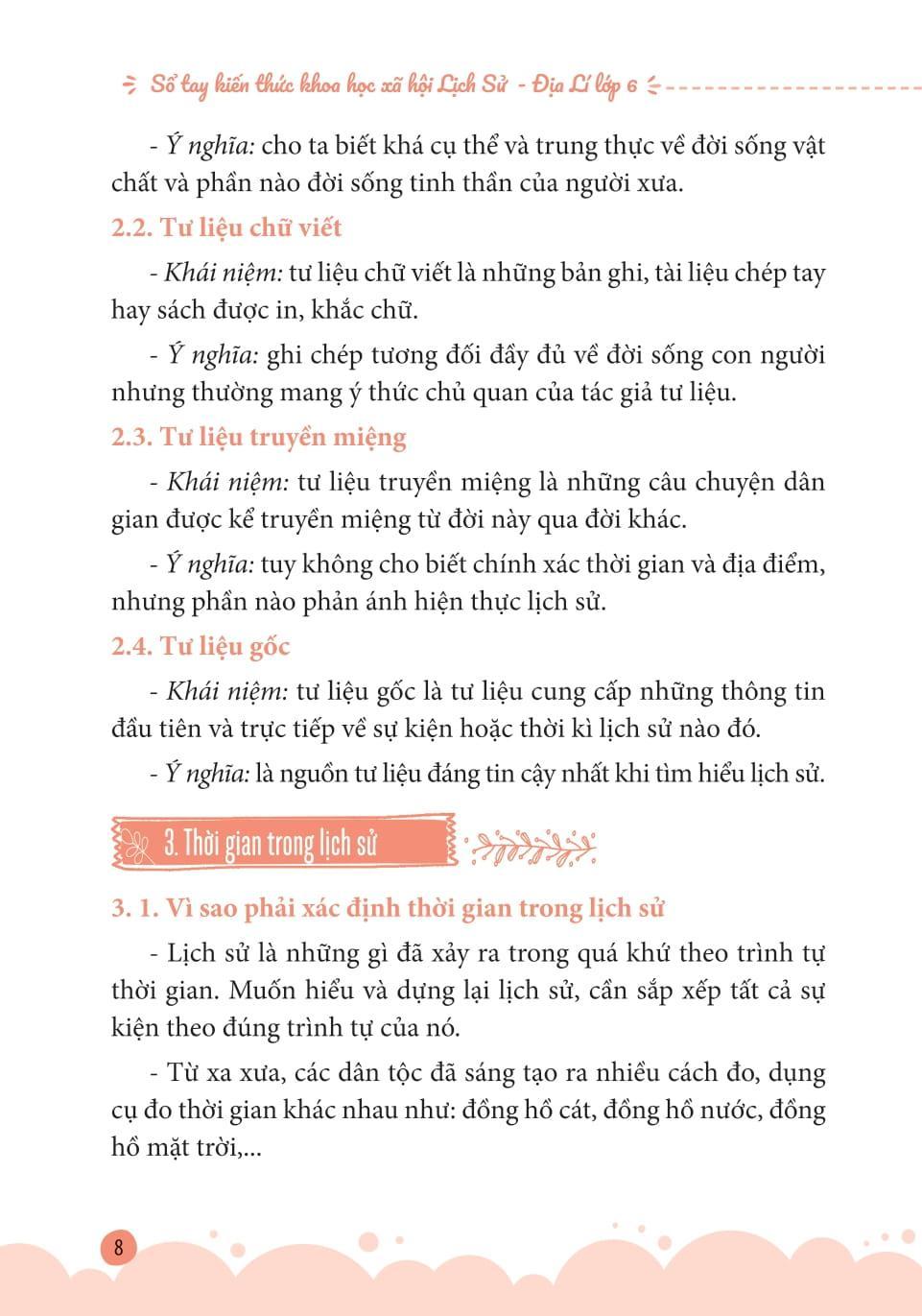 Sách - Sổ Tay Kiến Thức Khoa Học Xã Hội-Lịch Sử-Địa Lí Lớp 6