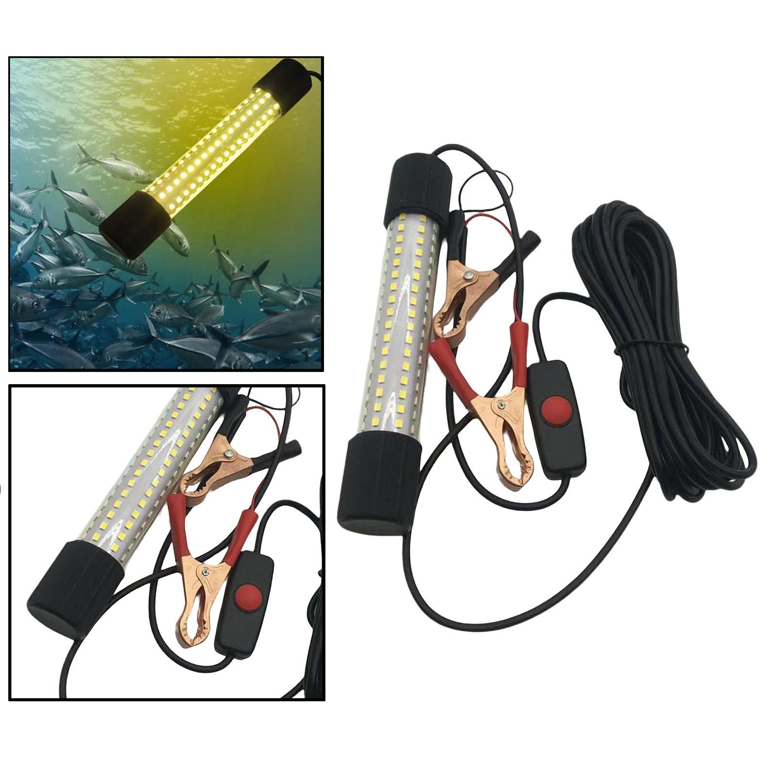 Aluminum LED Submersible Fishing Light Underwater Lamp Night Fishing