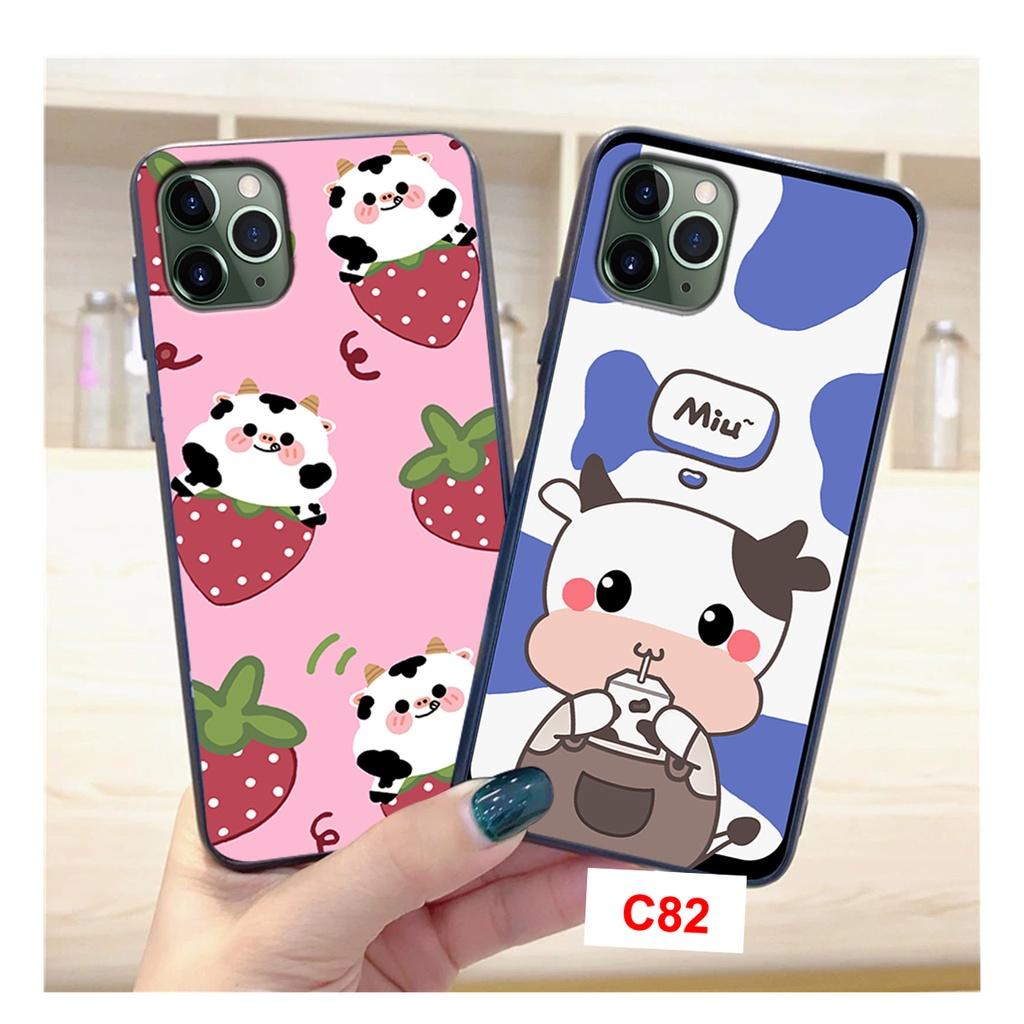 Ốp Lưng Dành Cho Iphone 11 Series - Iphone 12Series In Hình Bò Sữa Đa Dạng Màu Sắc