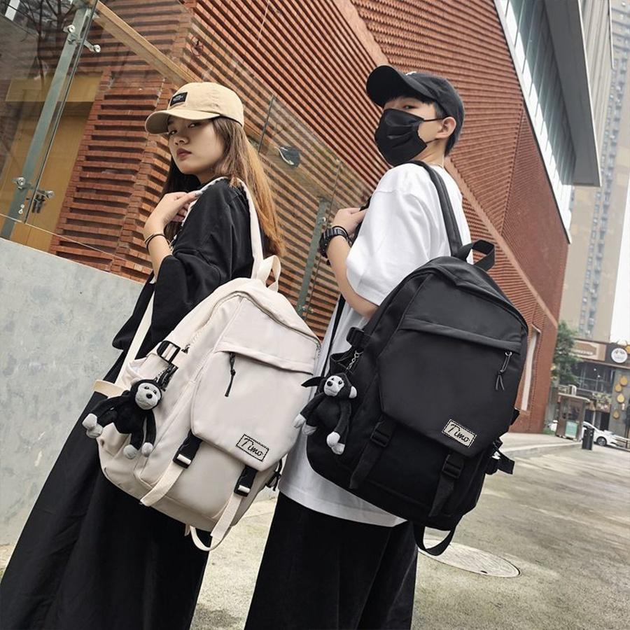 Balo nam nữ giá rẻ, thời trang đi học nhiều ngăn siêu nhẹ phong cách ulzzang, đẹp đựng laptop ULZ0015