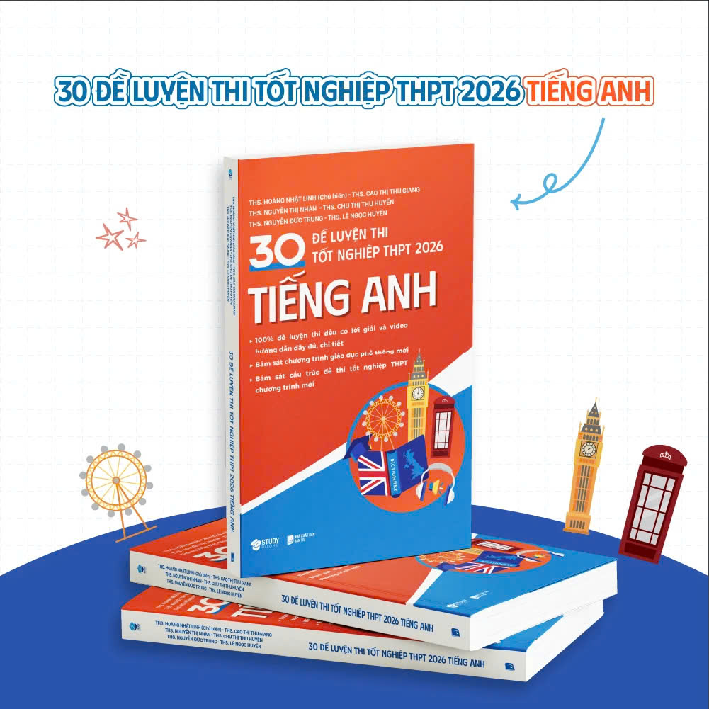 Sách - 30 Đề Luyện Thi Tốt Nghiệp THPT 2026 Môn Toán