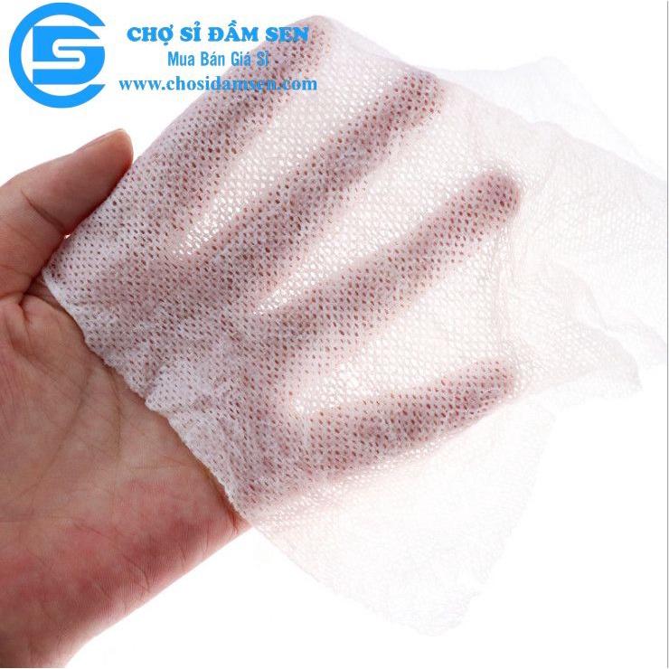Khăn giấy nén hình viên kẹo, khăn giấy ướt dùng khi đi du lịch lau mặt mềm mại siêu dai loại cao cấp G292-KGnen