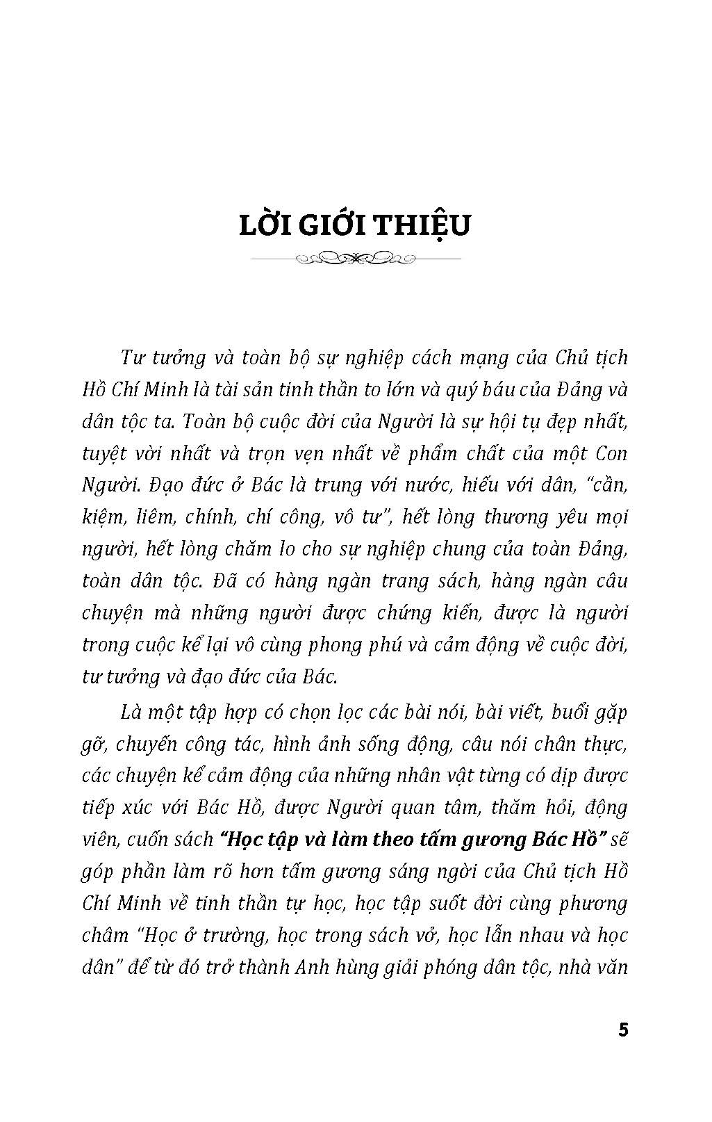 Học Tập Và Làm Theo Tấm Gương Bác Hồ