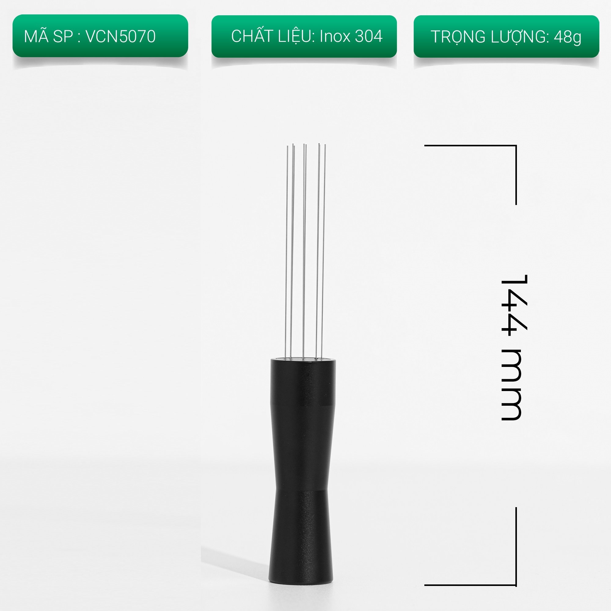 Kim tán đều bột cà phê espresso