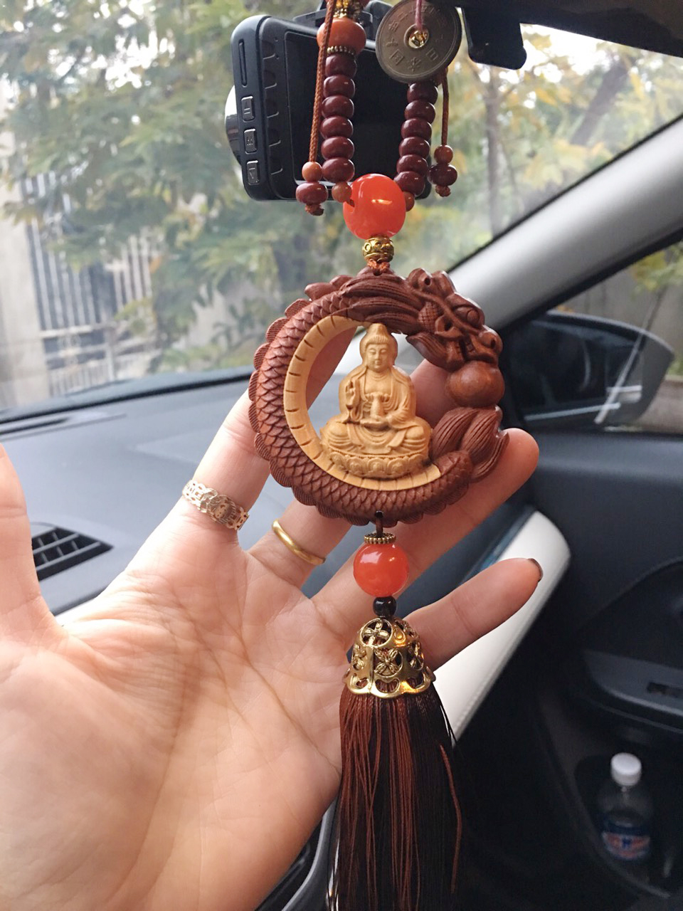 Dây chuyền treo xe ô tô nhà cửa Phật bà quan thế âm MS201220215