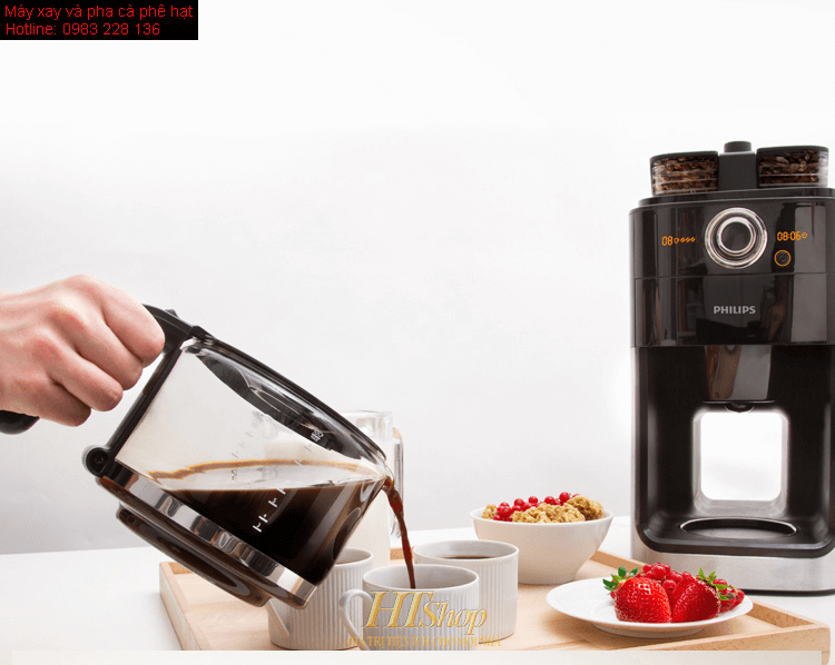 Máy Pha Cà Phê Tự Động Philip.s HD7769, Máy Xay Cà Phê, Máy Pha Café Tại Nhà, Máy Pha Espresso, 1500W, Nhập Đức