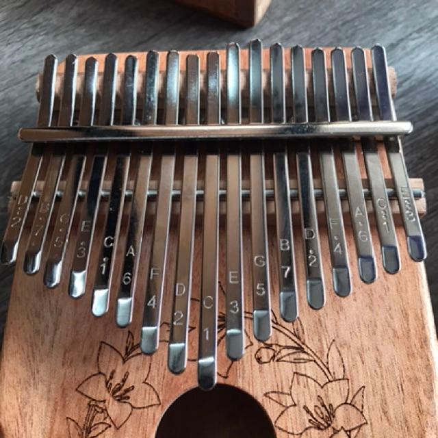 đàn kalimba 17 phím mẫu có vát cao cấp - âm vang to khắc nốt sẵn