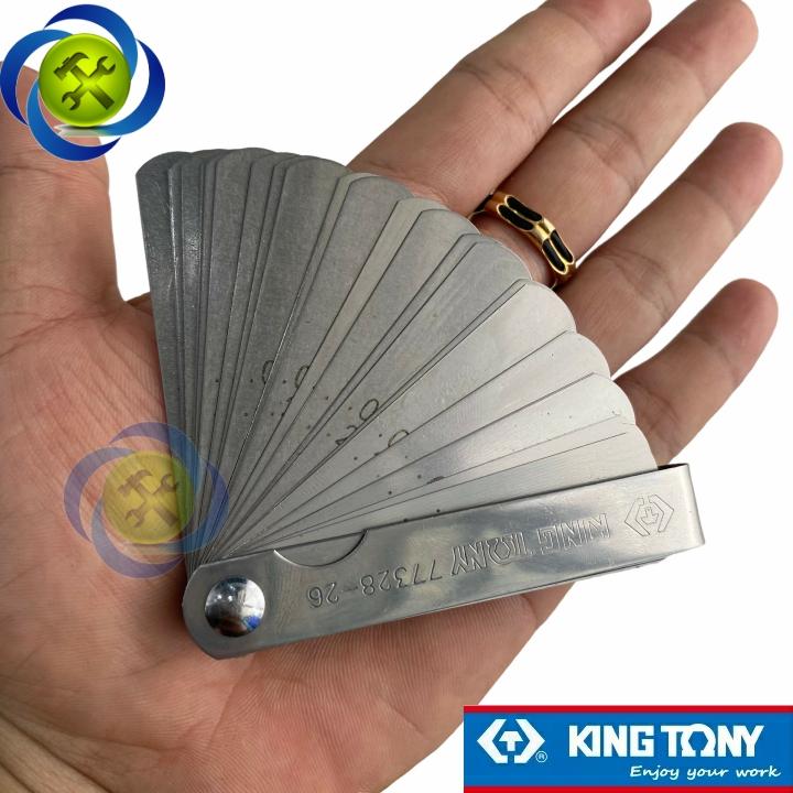 Thước lá đo khe 26 lá Kingtony 77328-26 hệ inch và mét