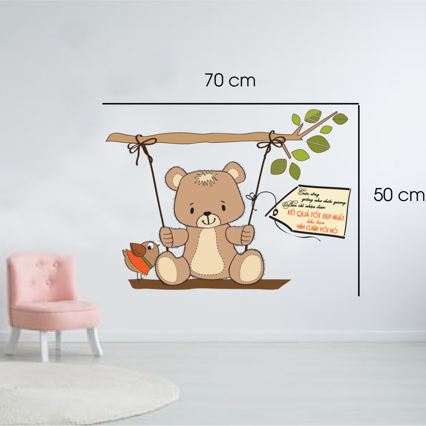 Decal trang trí quán số 21