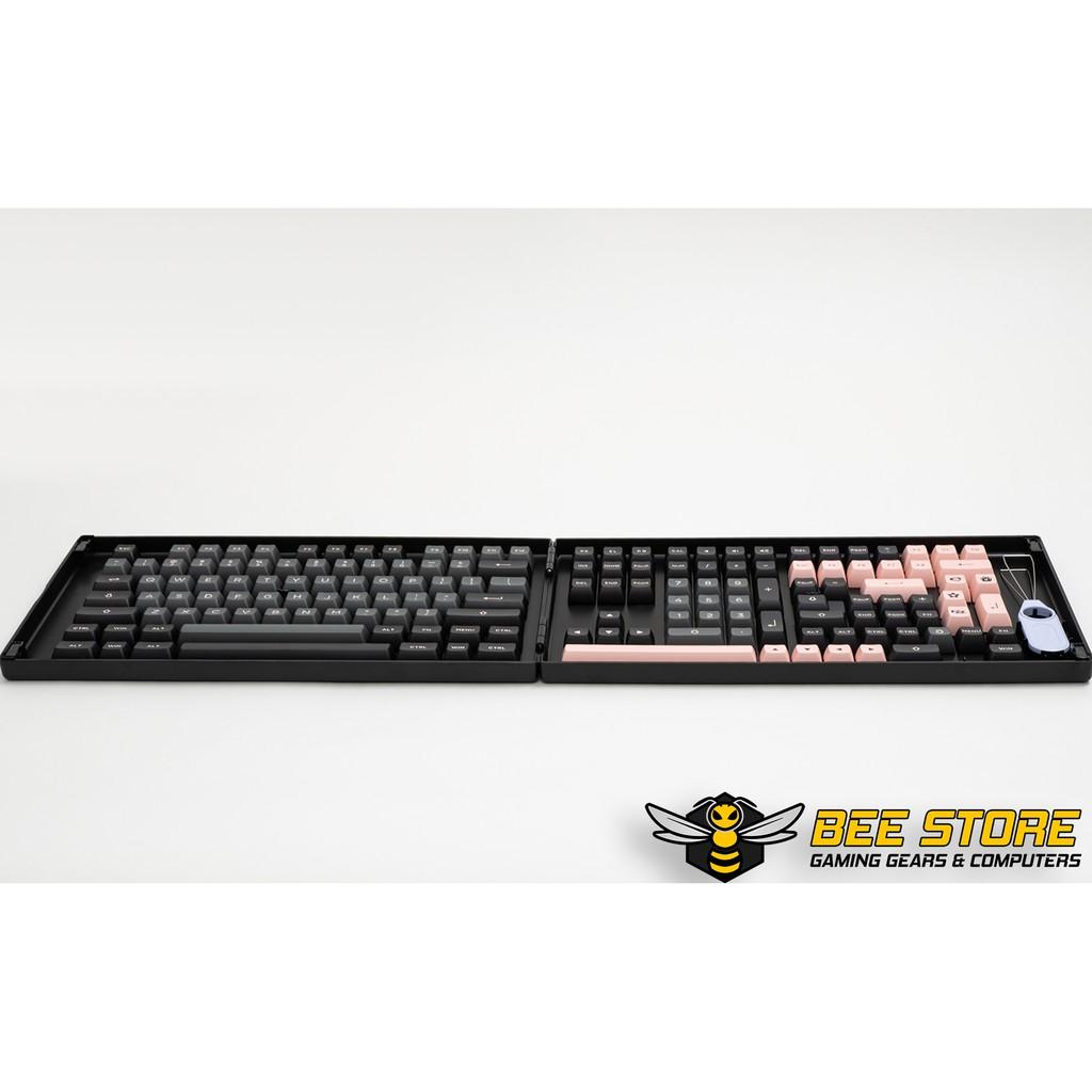 Bộ keycap chính hãng aAKKO - Black Pink (PBT DoubleShot / ASA profile / 158 nút)