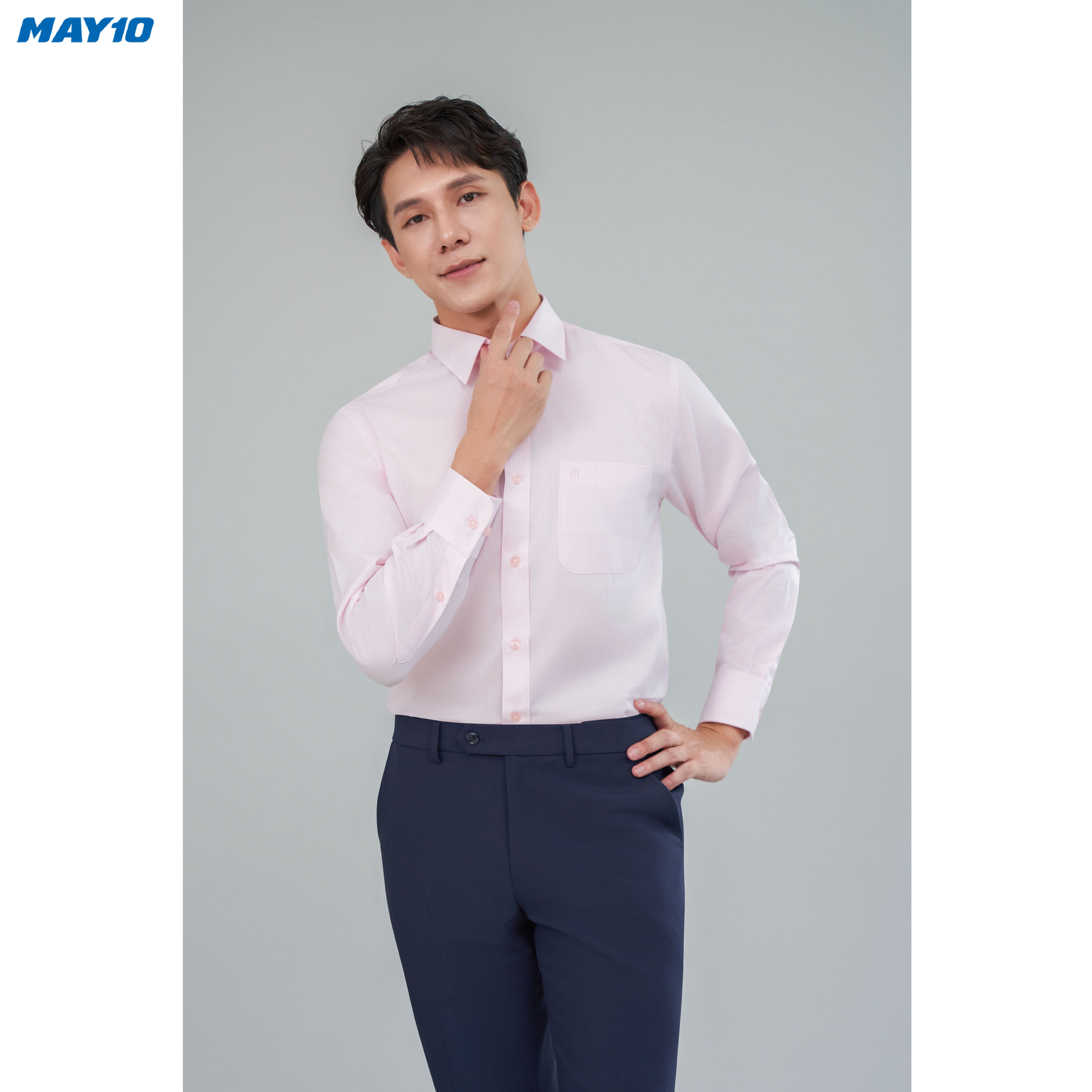 Sơ mi nam cộc tay May10 form Regular mã 010121242LT MD471