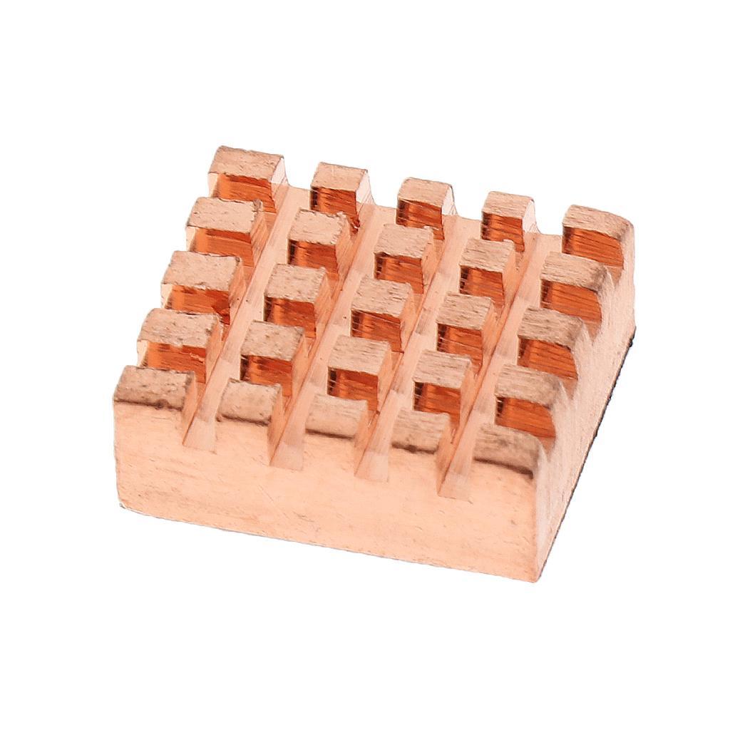 3Pcs Heat Sink 14*14*5mm/ 8*8*5mm Aluminum Heatsink Radiator+Copper Heatsink