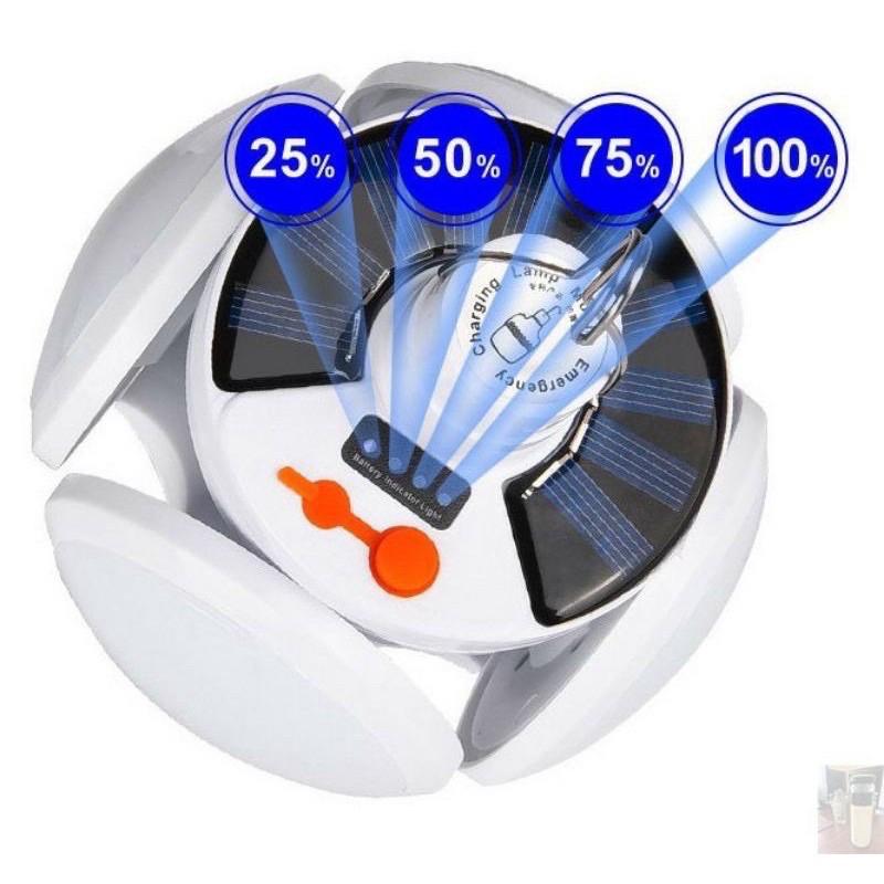 BÓNG ĐÈN 5 LED TÍCH ĐIỆN NĂNG LƯỢNG MẶT TRỜI HÌNH HOA 4 CÁNH