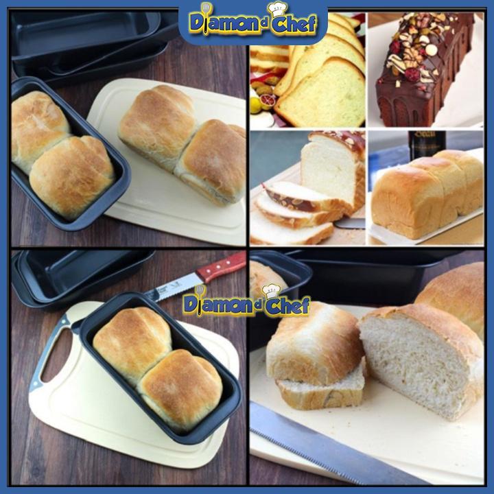 Khuôn Loaf Chữ Nhật Chống Dính Màu Đen 18x10x5cm